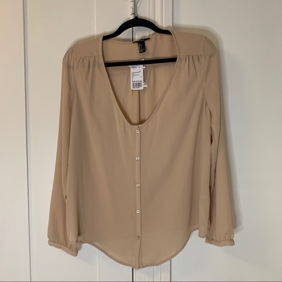Forever 21 Tops - Tan blouse
